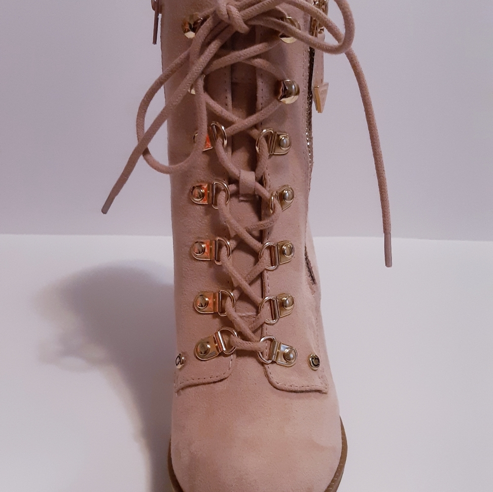 Guess Factory Garyn Heeled Combat Booties - Picture 6 of 7